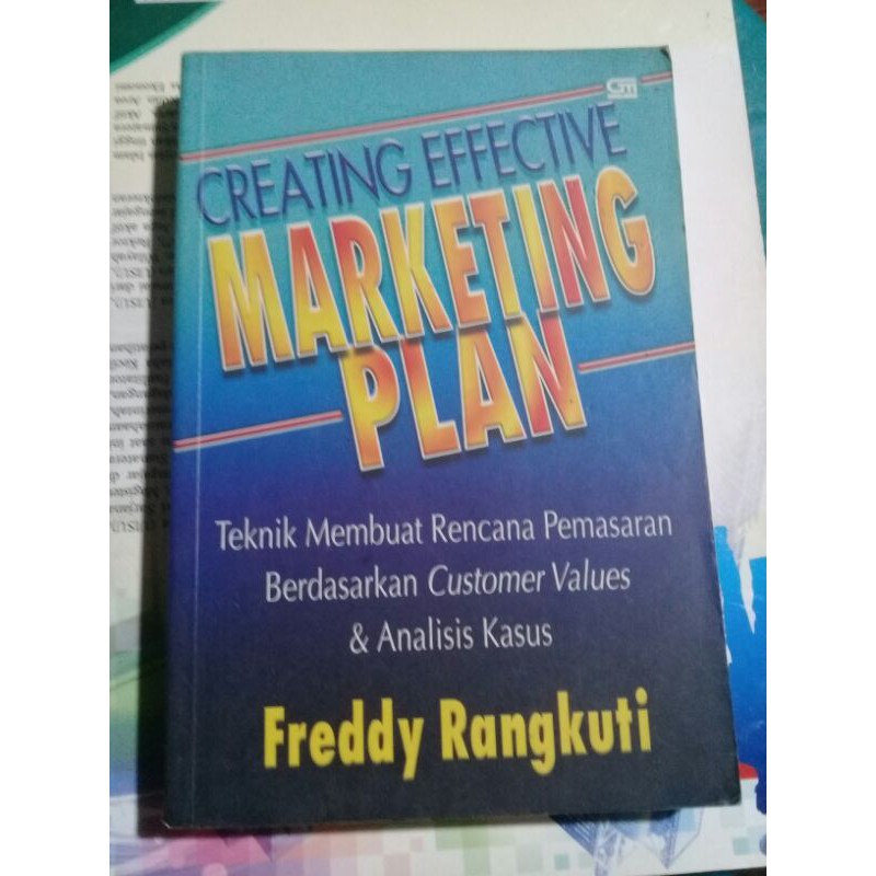 Jual Creating Effective MARKETING PLAN-( Tehnik Membuat Rencana ...