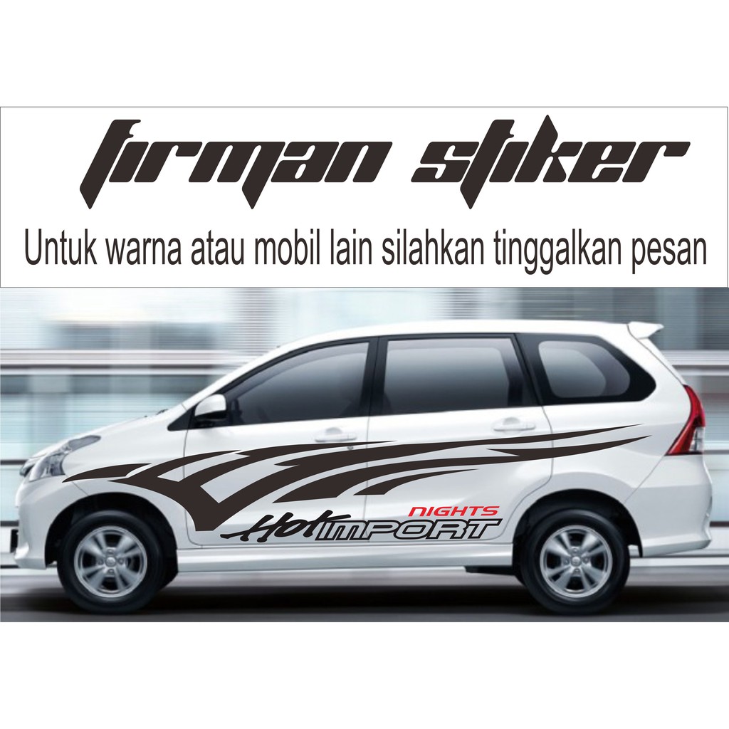 Jual stiker mobil avanza/xenia putih | Shopee Indonesia