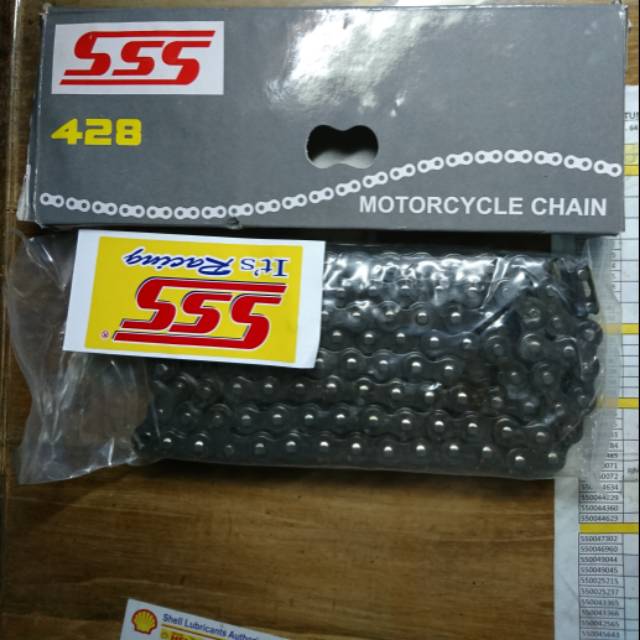 Jual rantai sss 428H-110L stell | Shopee Indonesia