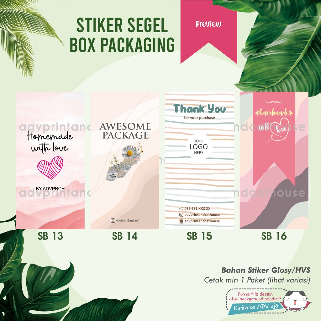 Jual STIKER SEGEL BOX / SEAL BOX / LABEL PACKAGING / STIKER BOX ...