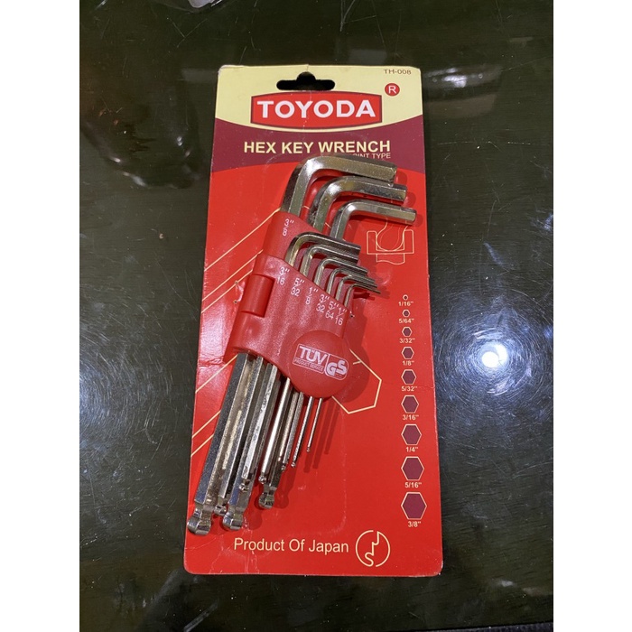 Jual Toyoda - Kunci L Inchi Ballpoint Set 9Pcs Murah Th-008 | Shopee ...