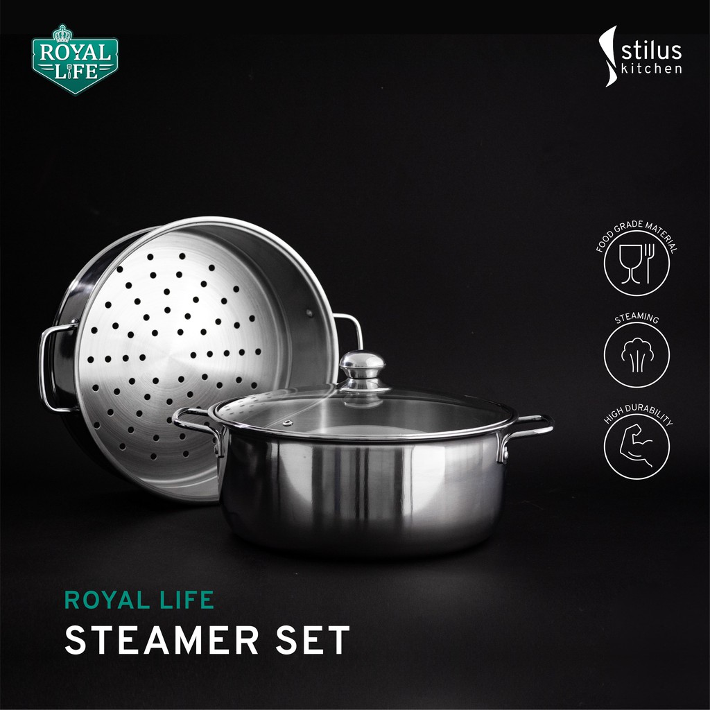 Jual Royal Life Steamer Set (16cm,20cm,22cm,24cm,26cm,28cm) / Kukusan ...