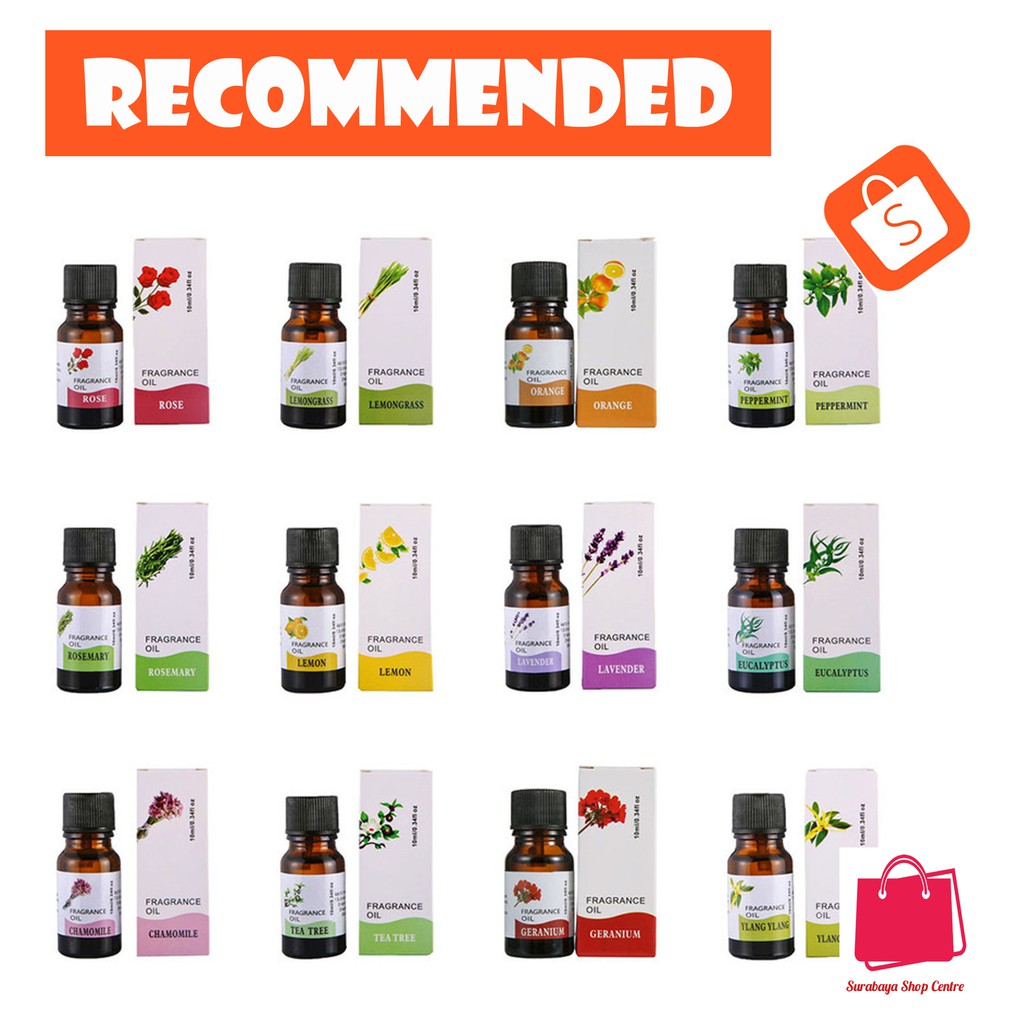 Jual Pure Essential Fragrance Oils Minyak Aromatherapy Diffusers 10ml ...