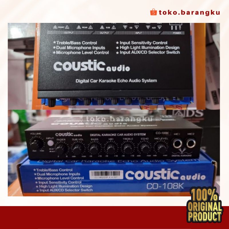 Jual Preamp Parametric Equalizer KARAOKE MOBIL Tone Control Aktif