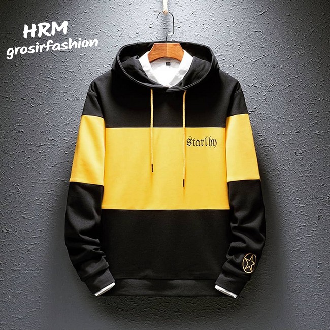 Sweater Pria/Sweater Murah/Sweater Polos/Jaket Sweater/Sweater Hoodie/Star  In Hoodie