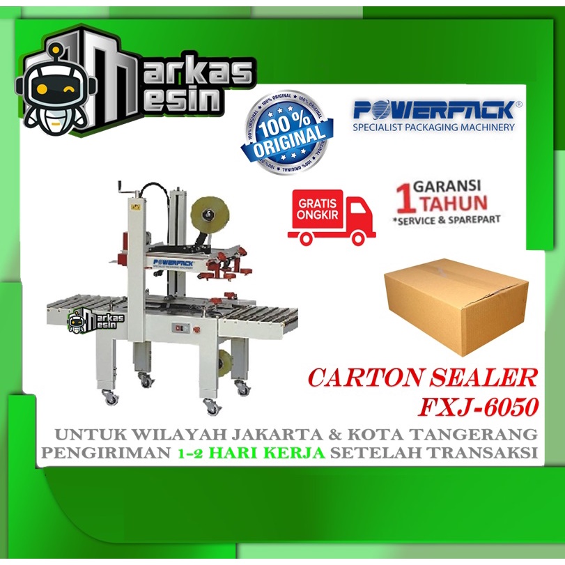 Jual Mesin Penyegel Karton Dus Fxj Powerpack Carton Sealer Shopee Indonesia