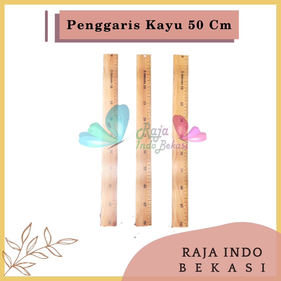 Jual Penggaris Kayu Cm Panjang M Penggaris Kayu Siku Segitiga Tebal Panjang Meter