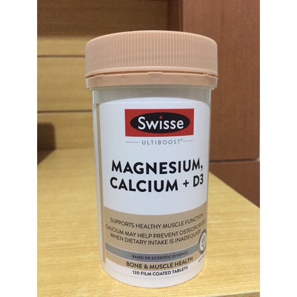 Jual Swisse Magnesium Calcium + D3 120 tablet suplemen kesehatan tulang