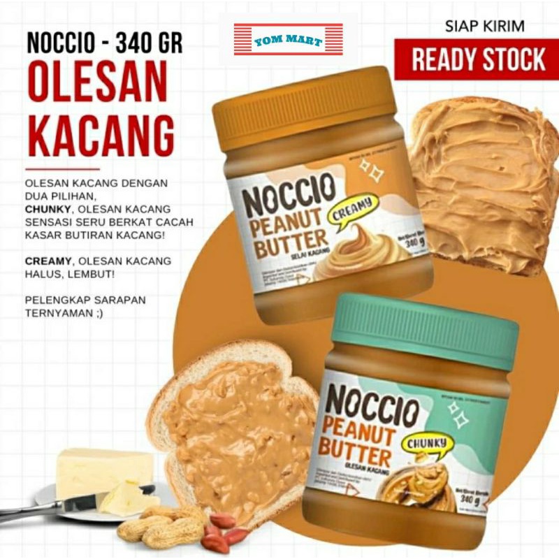 Jual noccio peanut butter 340g shopee indonesia