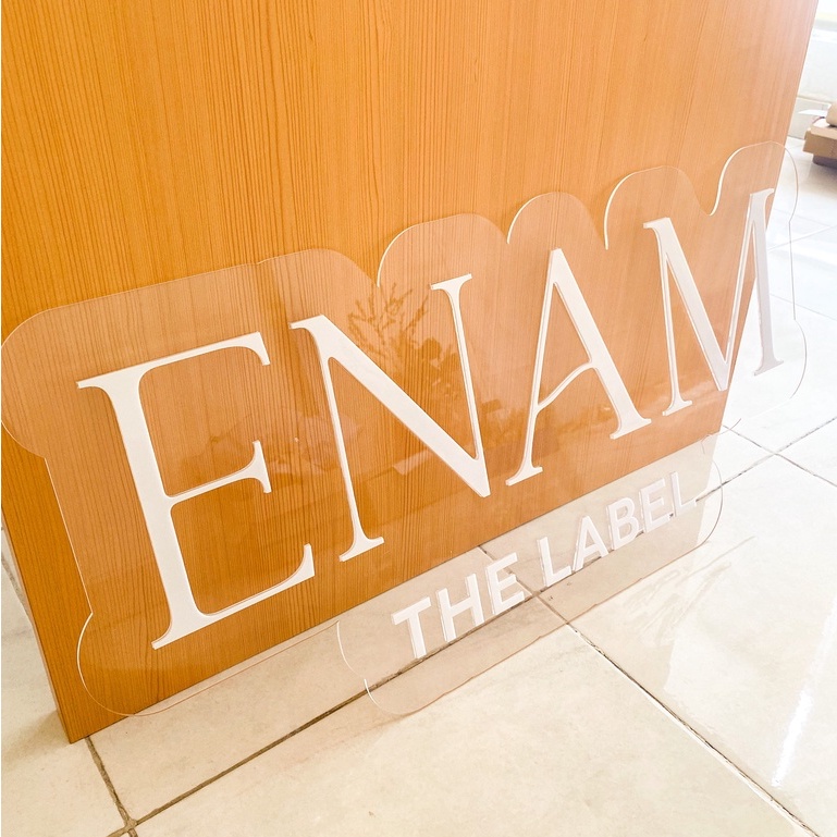 Jual Business Sign / Papan Nama Custom Shape - Nama Akrilik Mirror ...