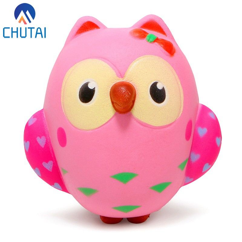 Jual Jumbo Kawaii Owl Animal Squishy Slow Rising Squeeze Toys Phone ...