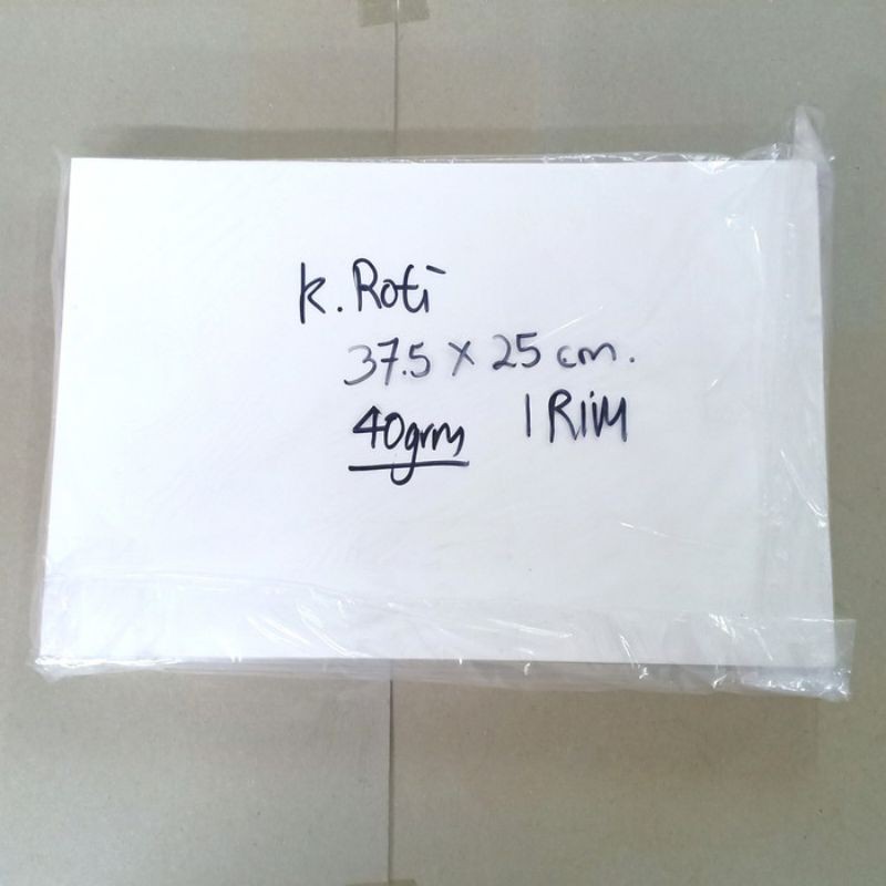 Jual Kertas Roti / Burger/ Anti Minyak / 25 x 37.5 cm (100 lbr ...