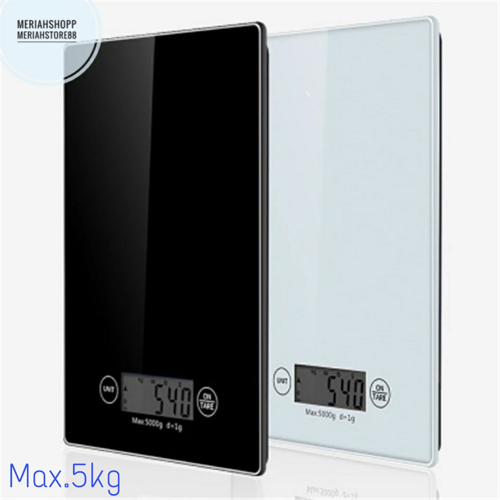 Jual Timbangan Kue Roti Dapur 5kg Digital Glass Digital Kitchen Scale ...