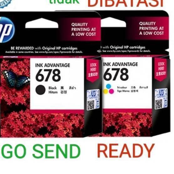 Jual HP 678 ORIGINAL Black hitam Colour warna ink tinta printer 2515 ...
