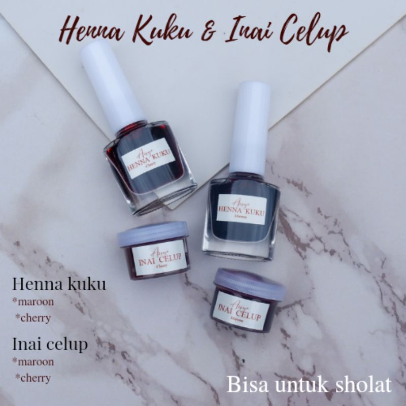 Jual Aisya Henna Kuku & Inai Celup Shopee Indonesia