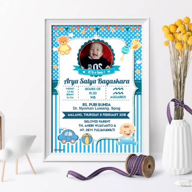 Jual FRAME BIODATA BAYI | Shopee Indonesia
