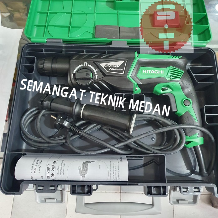 Jual DH26PC BOR BETON SDS DEMOLITION ROTARY HAMMER 26mm HITACHI DH 26 ...