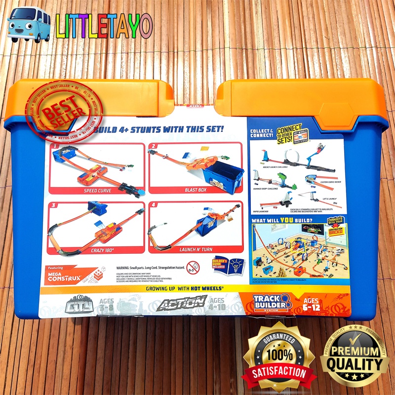 Jual HOTWHEELS STUNT BOX TRACK SET PLAY SET TRACK BUILDER SYSTEM ...