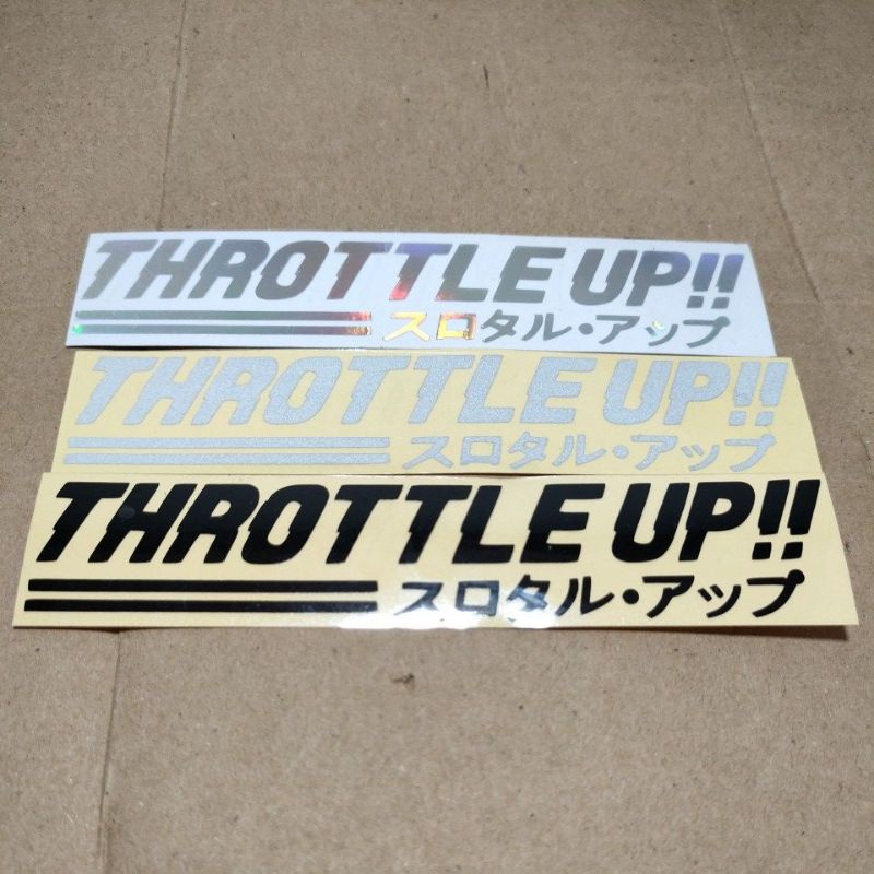 Jual Stiker Throttle Up Kanji Japan Cutting | Shopee Indonesia