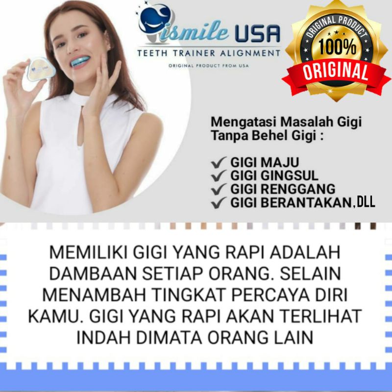 Jual Garansi 100% Original Ismile USA Perapih Gigi Original / Ismile ...