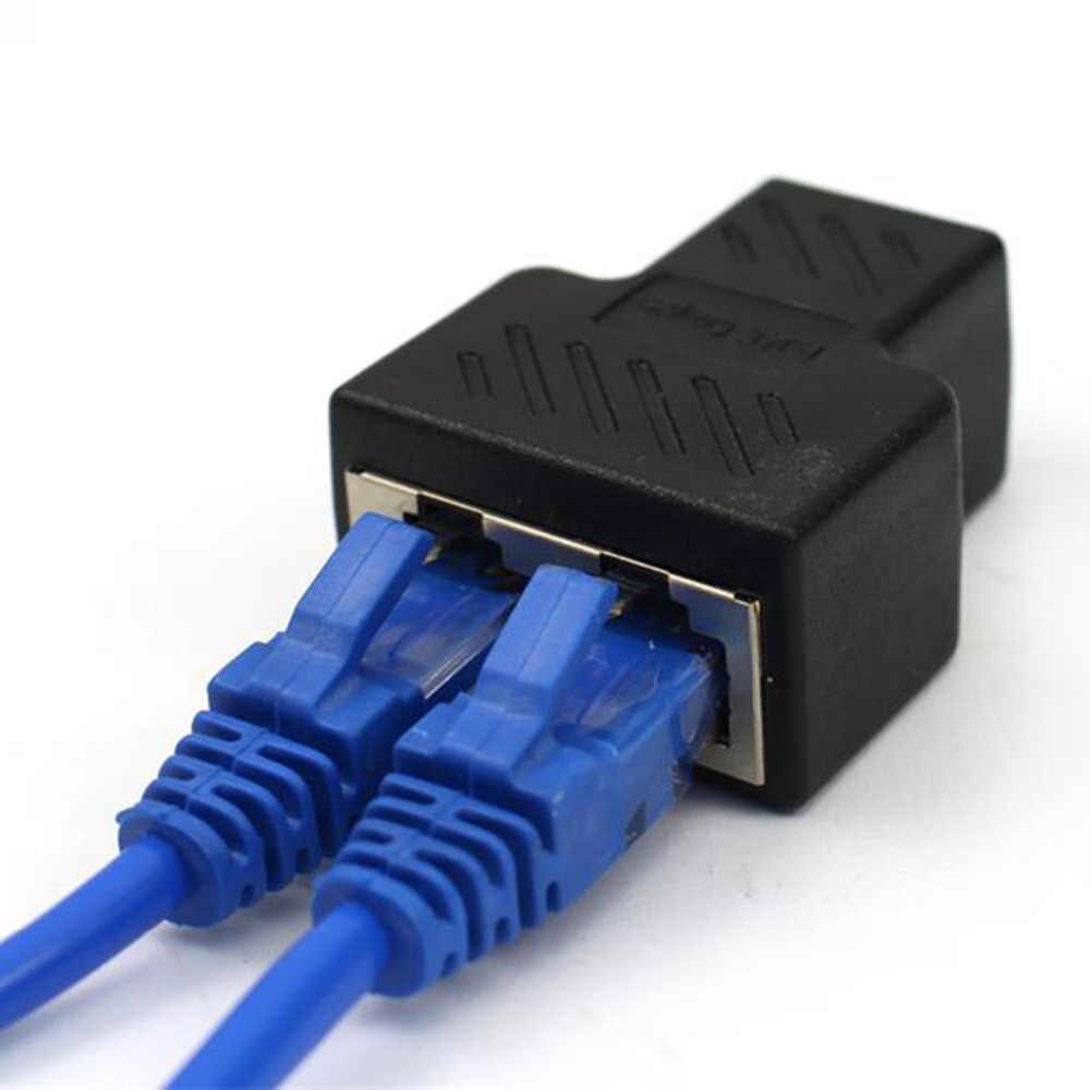 Jual Barrel RJ45 Double 1-2 female coupler - Connector Barel LAN Rj-45 ...