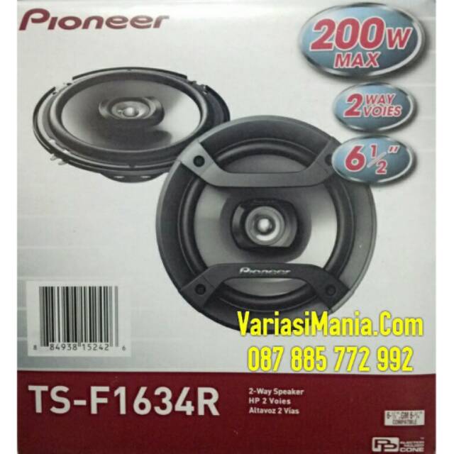Jual Speaker 6 Inch Pioneer TS-F1634R Asli Pioneer (OriginaL) | Shopee ...