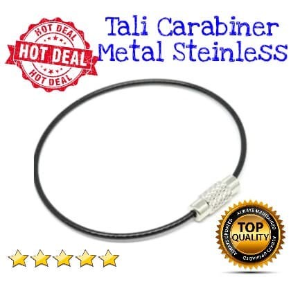 Jual Carabiner Tali Besi Gantungan Kunci Organizer Kawat Metal ...