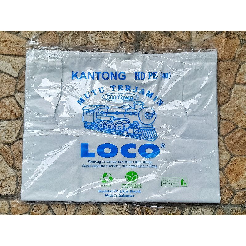 Jual Kantong Plastik Loco Putih Susu Tebal Gr Shopee Indonesia