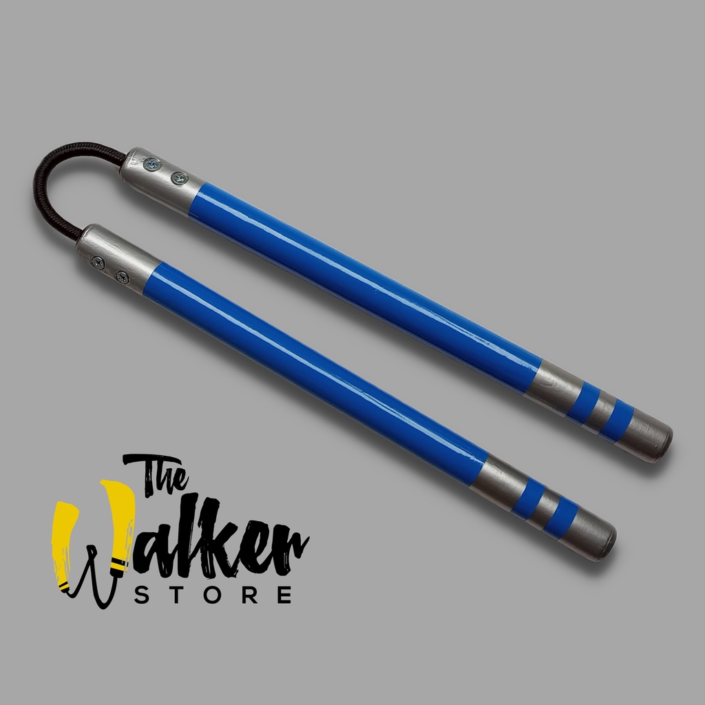 Jual Nunchaku Doublestick Blue XMA Nunchaku diameter kecil untuk