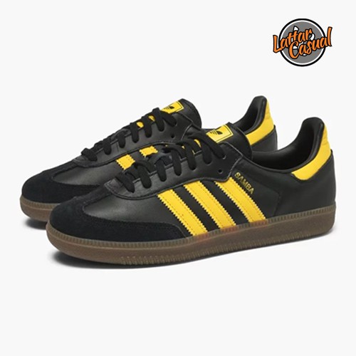 Adidas samba og black hot sale yellow