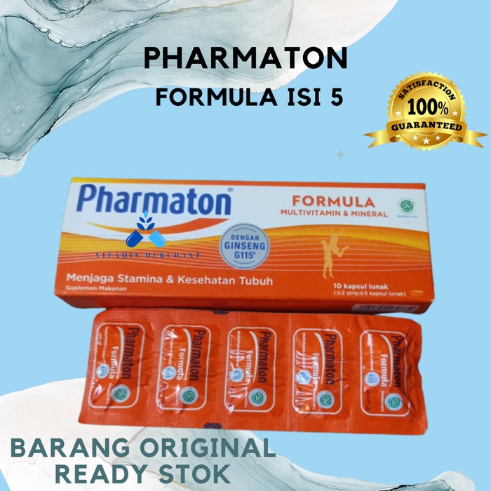 Jual Pharmaton Formula 5s Multivitamin Jaga Stamina dan Kesehatan