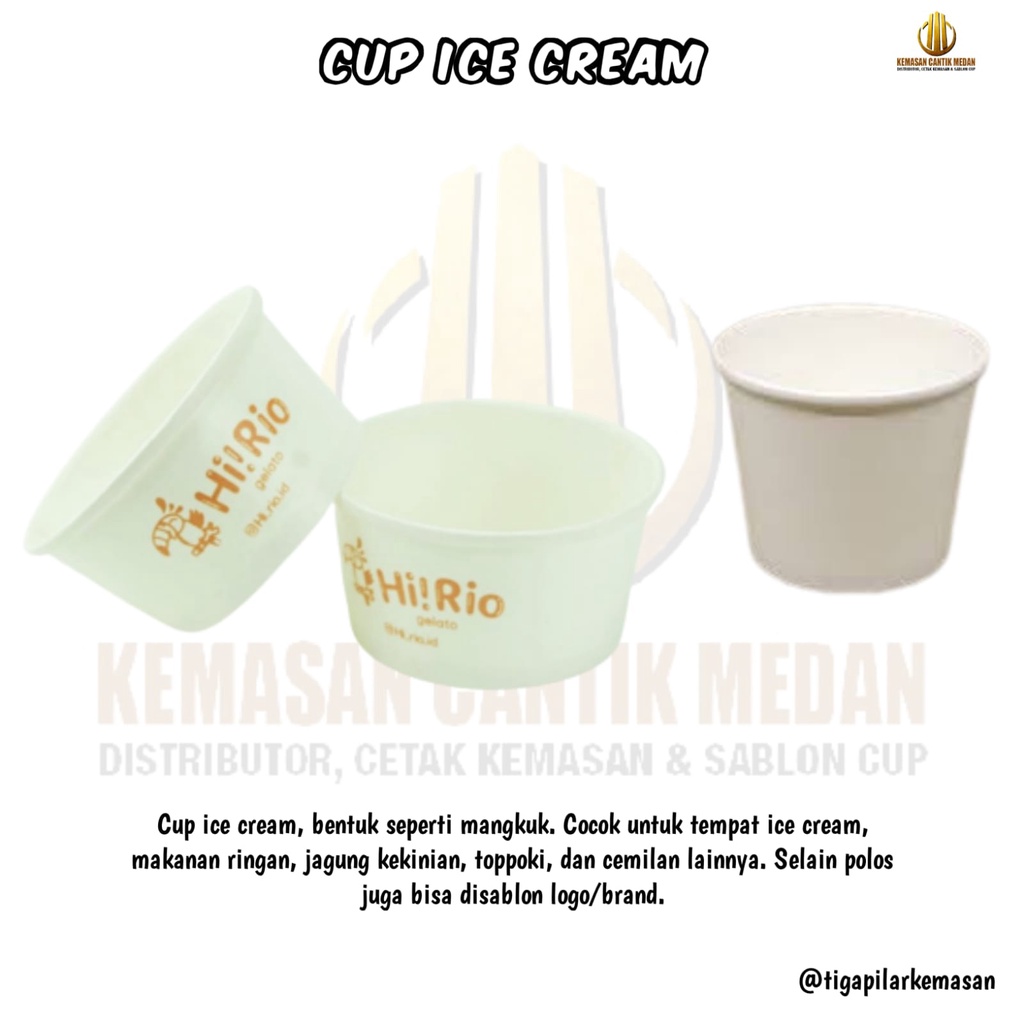 Jual Cup ice cream/paper cup ice | Shopee Indonesia