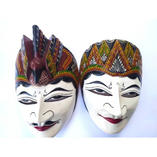 Jual Satu Set Topeng Rama Shinta Batik Putih | Shopee Indonesia