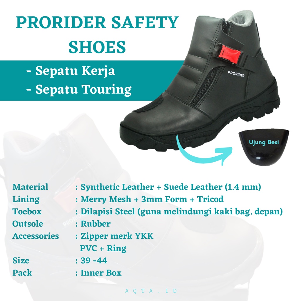 Jual PRORIDER SHOES - SAFETY SHOES - SEPATU TOURING PRIA MURAH | Shopee ...