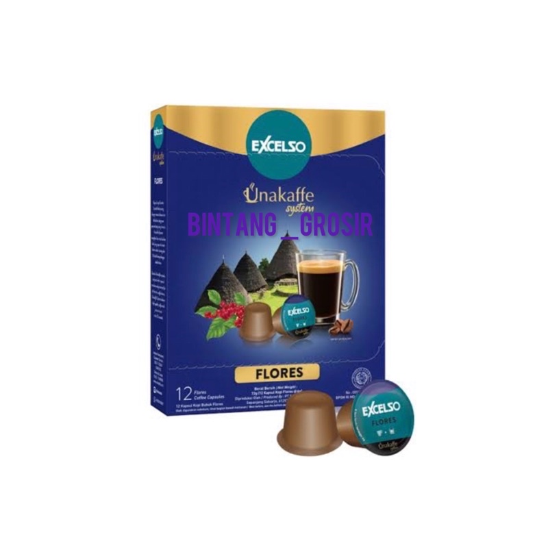 Jual Excelso Unakafee Capsule 12 Kapsul / Kopi / Excelso / Unakafee ...