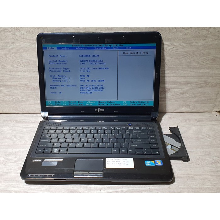 fujitsu lifebook lh530