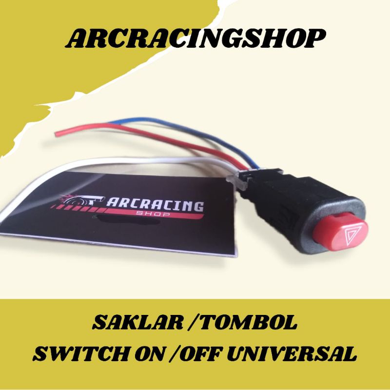 Jual SAKLAR TOMBOL SWITCH ON OFF UNIVERSAL. | Shopee Indonesia