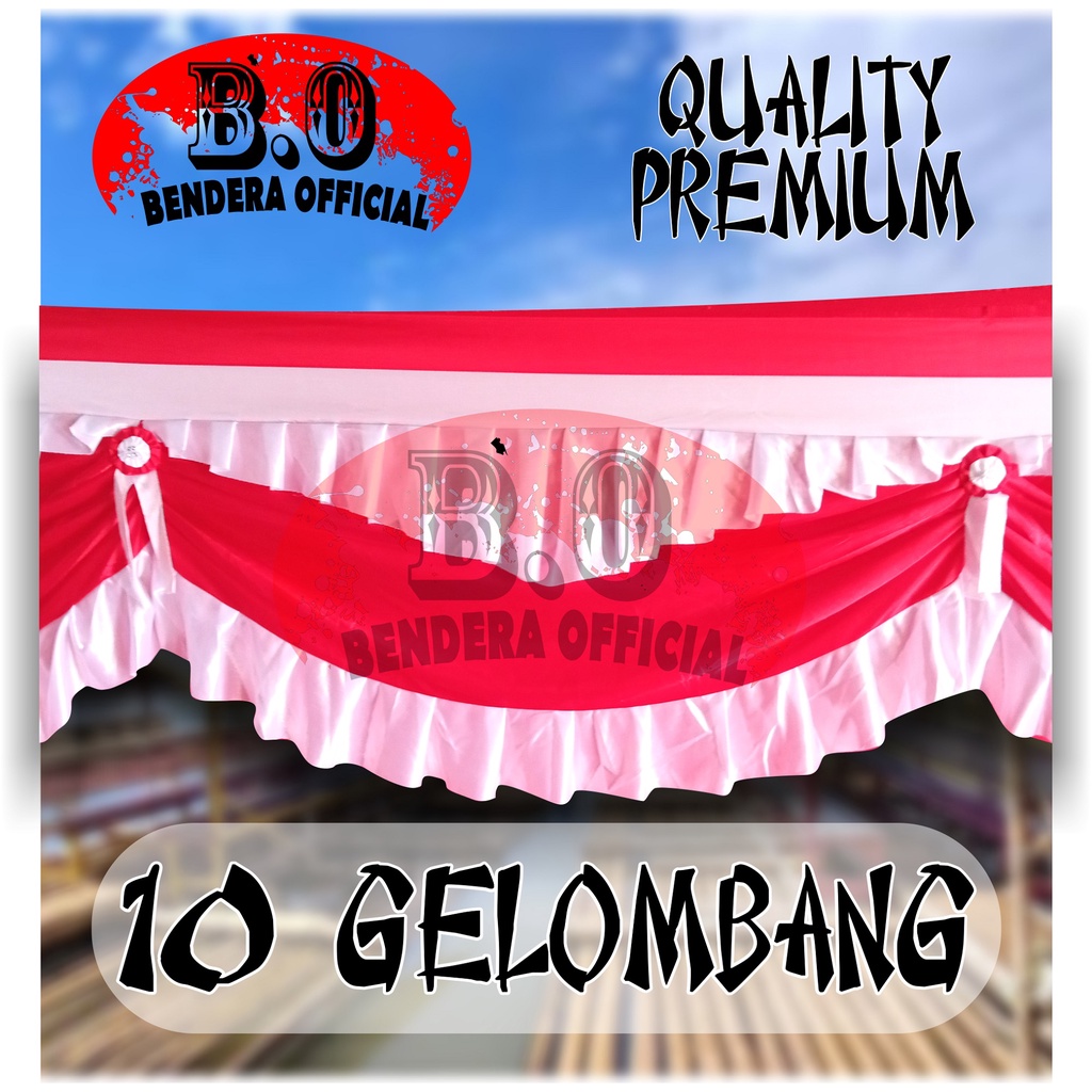 Jual BENDERA BACKGROUND PREMIUM QUALITY 10 GELOMBANG (8,3 METER ...