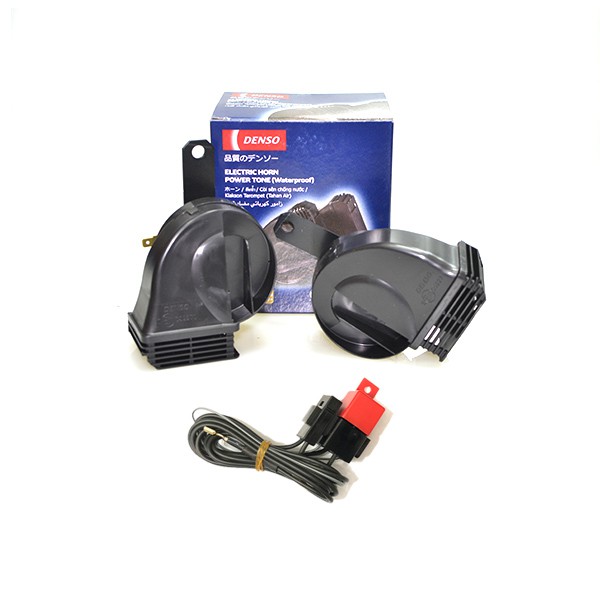 Jual Klakson / Horn DENSO Waterproof 12V + Relay Set untuk Motor dan
