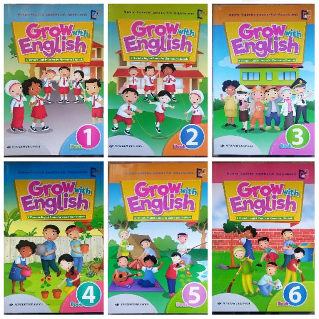 Jual BUKU GROW WITH ENGLISH SD MI REVISI KELAS 1 2 3 4 5 6 ERLANGGA ...