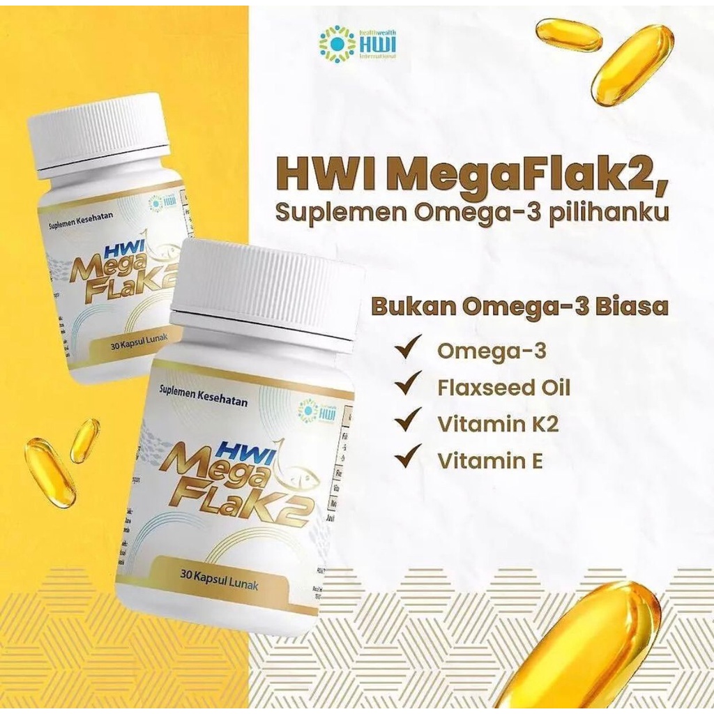 Jual Megaflak 2 Botol Minyak Ikan / suplemen omega 3 | Shopee Indonesia