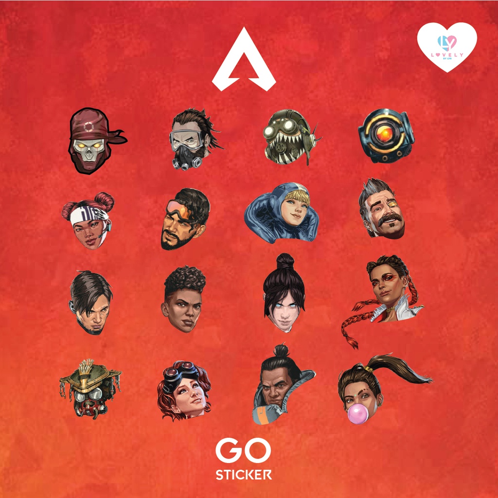 Jual Sticker All Agent Apex Legends 16pcs | GO STICKER | Shopee Indonesia