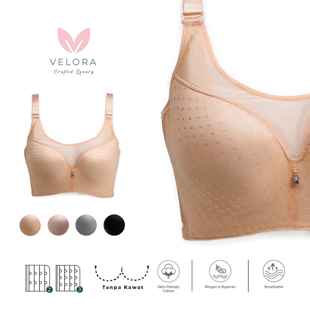 Jual [LAST STOCK] Velora - Wireless Bra Tanpa Kawat | Bahan Katun ...