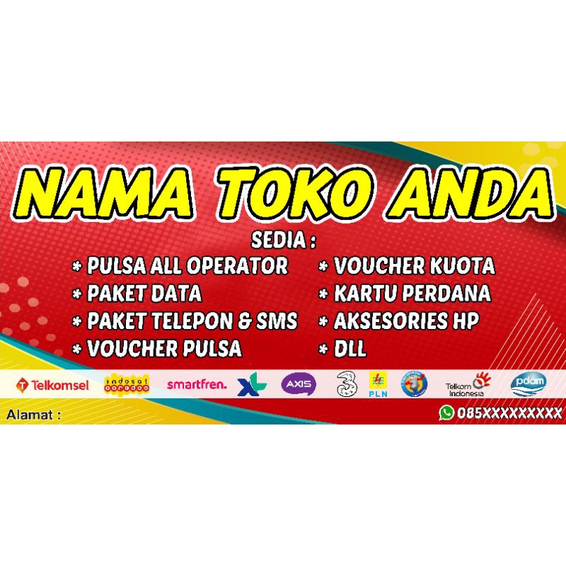 Jual SPANDUK / BANNER KONTER MURAH | Shopee Indonesia