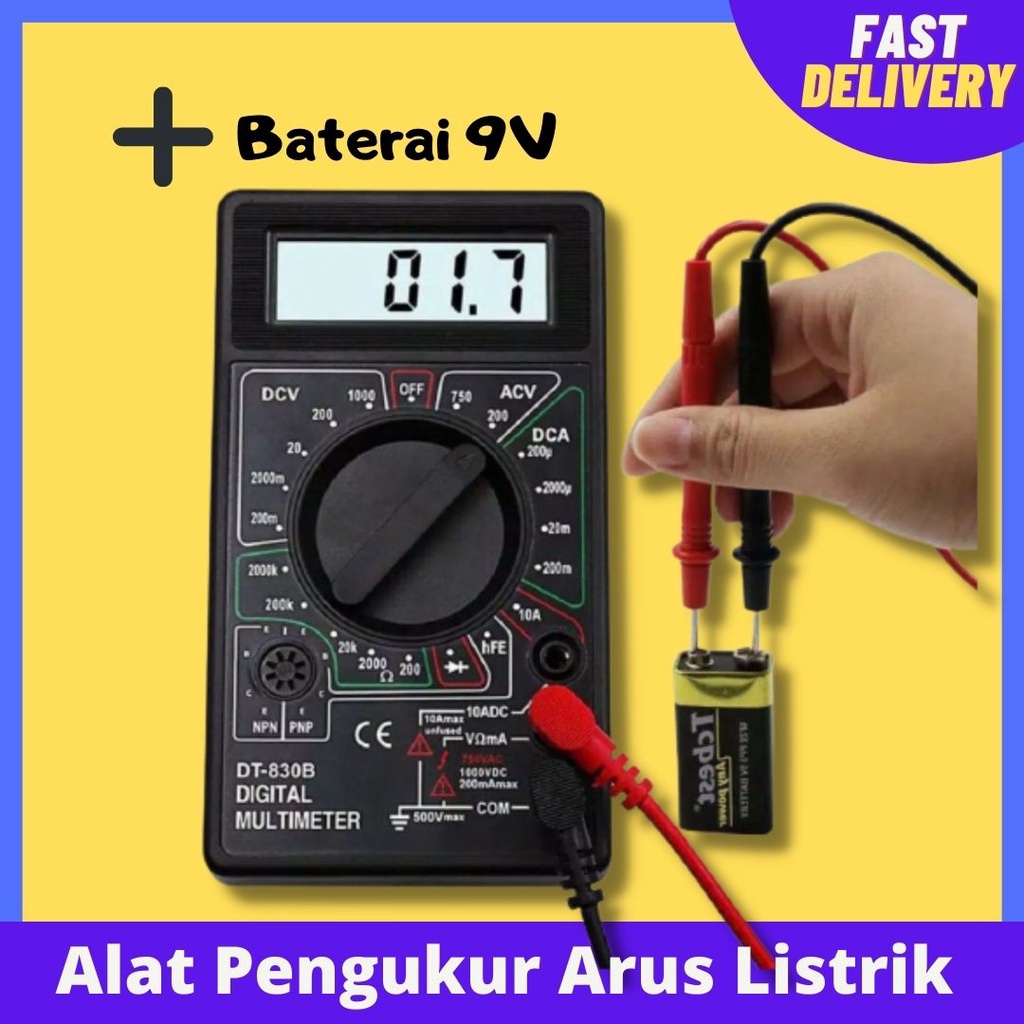 Jual Alat Pengukur Arus Listrik Multimeter Avometer multitester digital ...