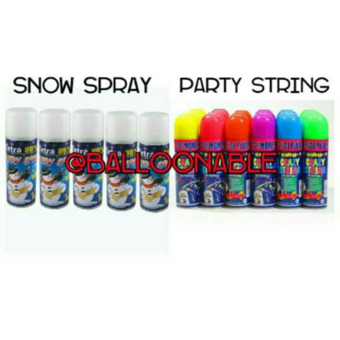Jual Happymunday [KHUSUS DAERAH JABODETABEK] Party String | Snow Spray ...