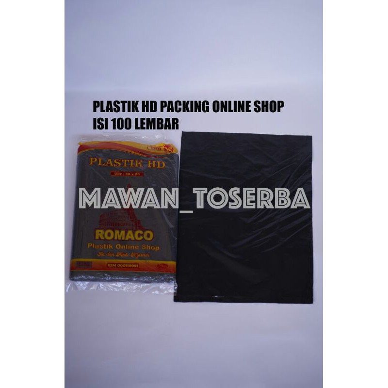 Jual Amplop Packing Online Romaco Hitam 25x35 / Plastik Baju sajadah ...