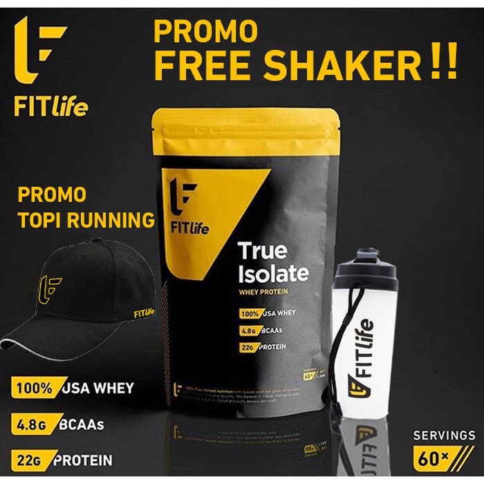 Jual FITlife True Isolate 3,3lb Whey Protein Isolate | 4 Flavors ...