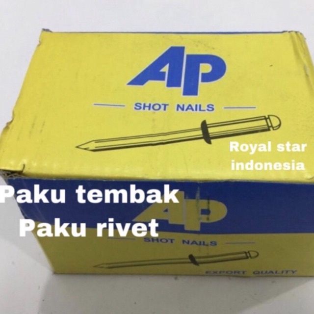 Jual 635 AP Paku rivet 4,8 x 9,5 paku blind 4.8 x 9.5 paku tembak 4,8x9 ...