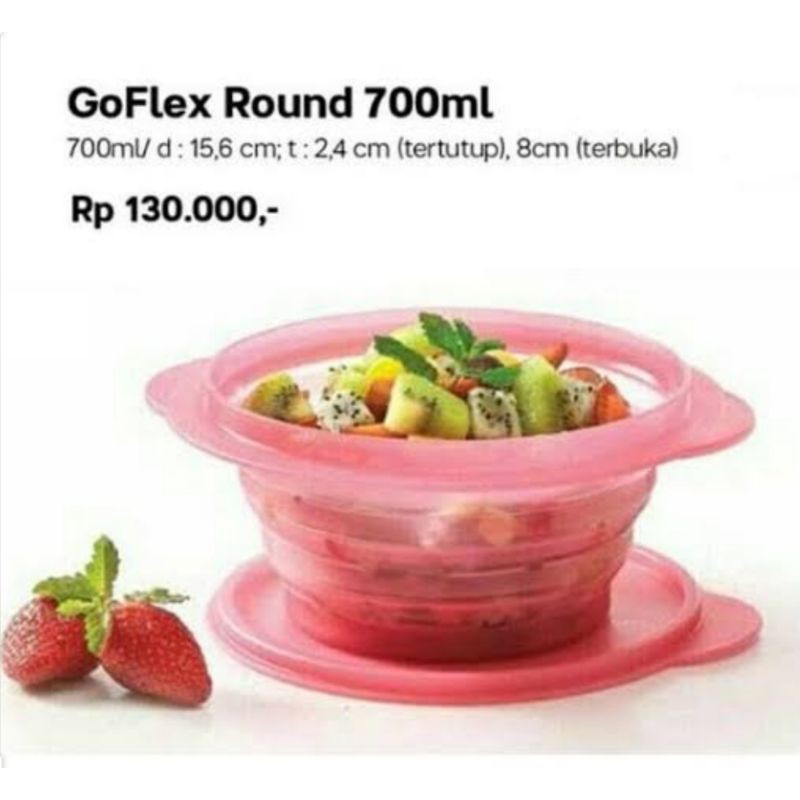 Jual GO FLEX ROUND TUPPERWARE WADAH MAKAN FLEKSIBEL MURAH | Shopee ...